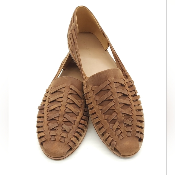 Nisolo Huarache Slip On Men’s Tobacco Leather Sandal Shoes Size 12.5 main image 5